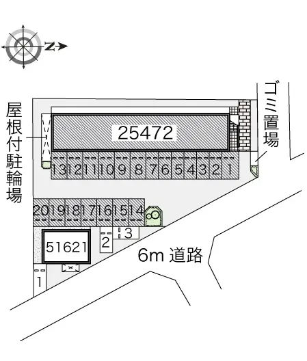 ★手数料０円★坂出市久米町２丁目　月極駐車場（LP）